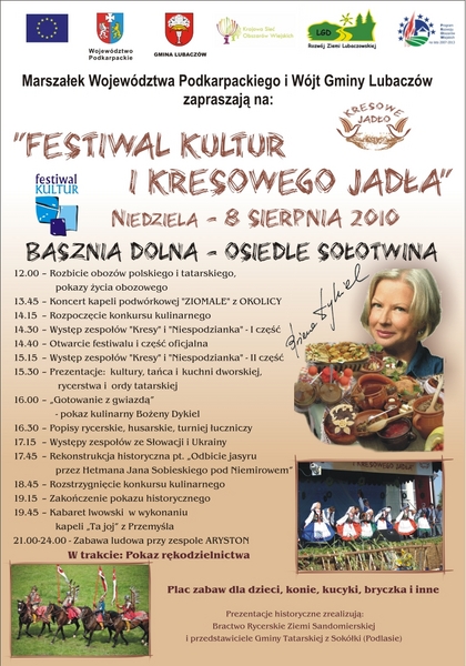 festiwal_kultur_basznia_plakat Obraz przedstawiający Dziś w Baszni Dolnej Festiwal Kultur i Kresowego Jadła