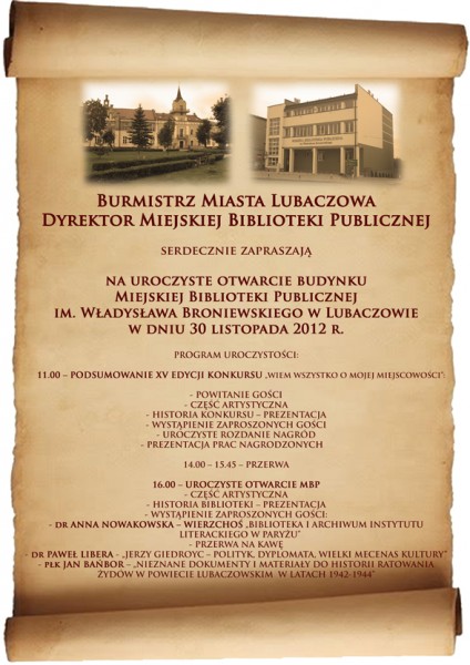 Obraz przedstawiający Lubaczów: Miejska Biblioteka Publiczna w nowej odsłonie - zobacz zdjęcia!