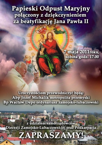 Obraz przedstawiający Lubaczów: Metropolita ks. abp Jozef Michalik, przewodniczacy Episkopatu Polski będzie przewodniczył Papieskiemu Odpustowi Maryjnemu