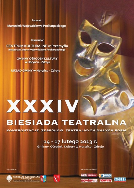 XXXIV Biesiada Teatralna w HoryńcuZdroju - plakat
