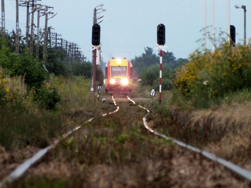 Linia kolejowa nr 101, okolice Baszni Dolnej, fot. Piotr Hulak