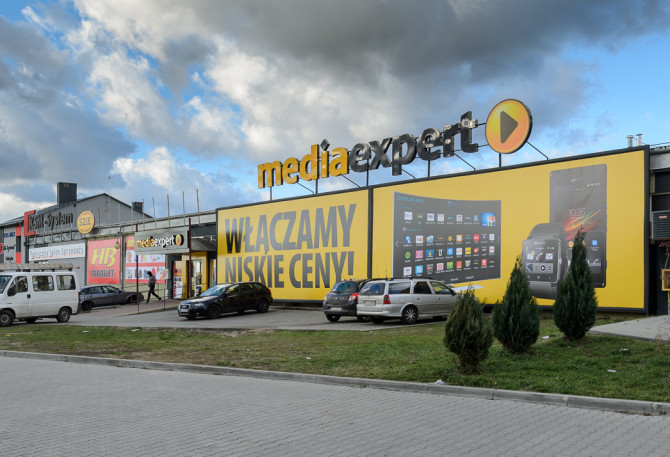 Fot. Nowy elektromarket Media Expert mieści się w Lubaczowie przy uli. Baziaka 3.
