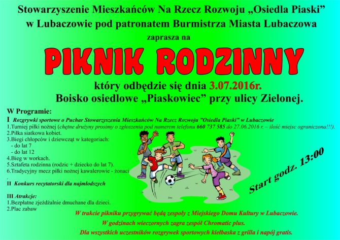 Piknik Rodzinny - plakat.