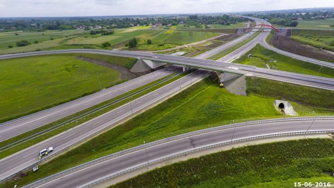 Budowa autostrady A4, wezeł Przeworsk, fot. a4rzeszowjaroslaw.pl.